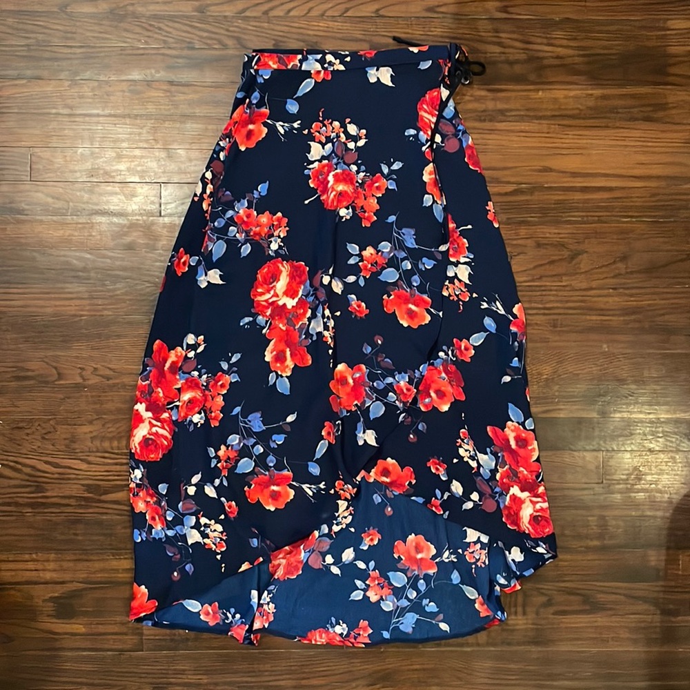Francesca’s Miami high low wrap skirt